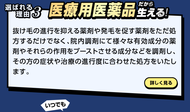 医薬品だから生える！