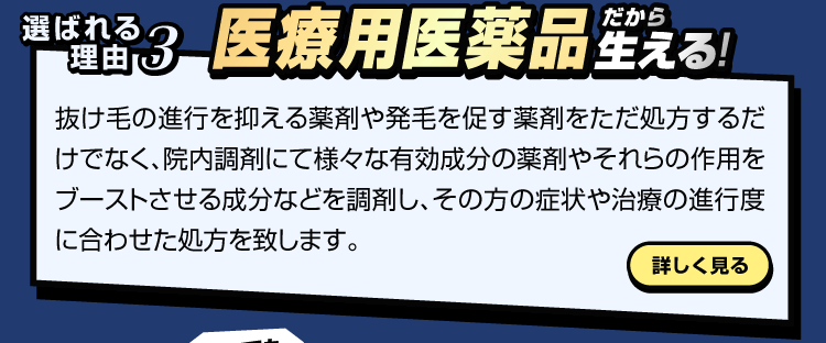 医薬品だから生える！